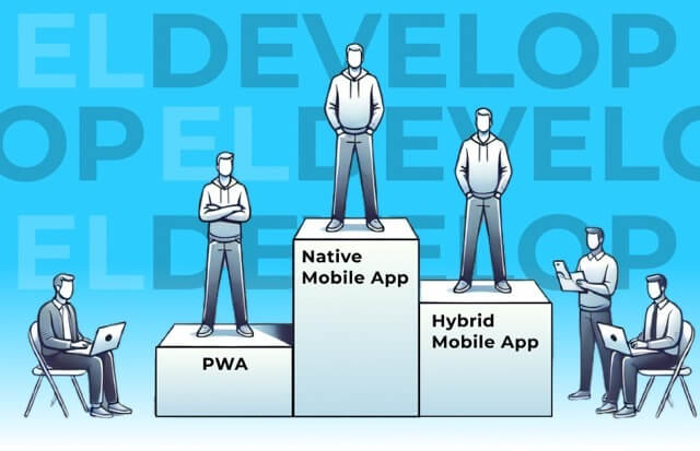 Comparison of native and hybrid mobile app development, highlighting performance, user experience, and security advantages of native apps.